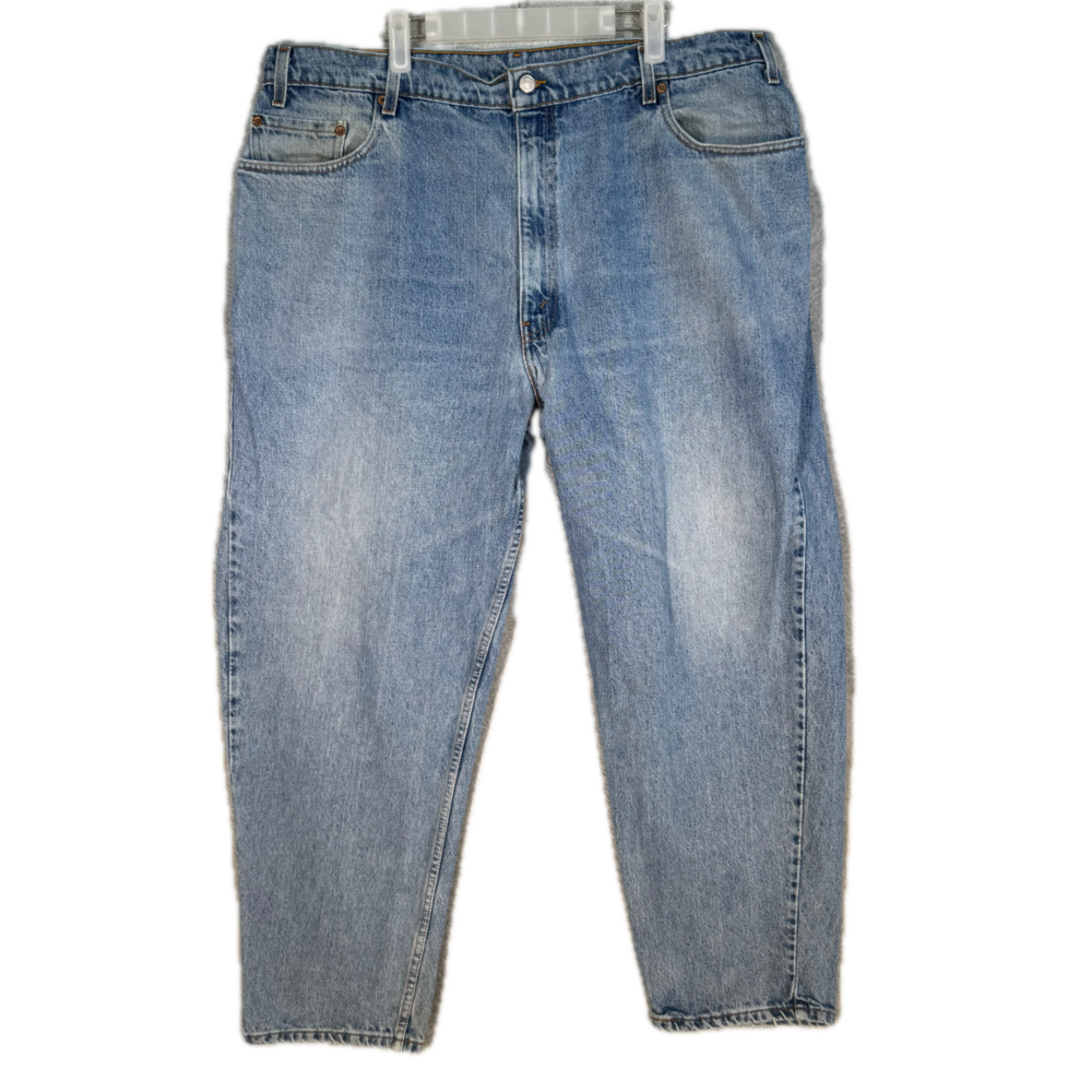 Vintage Levi's 560 Men's Jeans 42x30 Blue Denim Loose Fit Tapered Leg Zip Fly